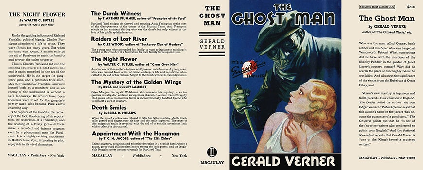Item #7793 Ghost Man, The. Gerald Verner