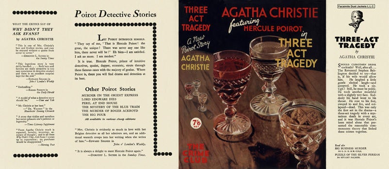 Item #781 Three Act Tragedy. Agatha Christie