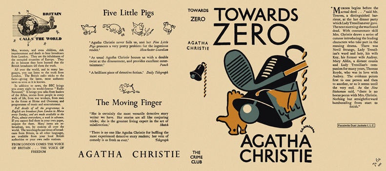 Item #782 Towards Zero. Agatha Christie