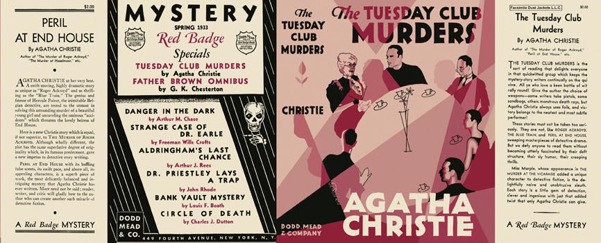 Item #783 Tuesday Club Murders, The. Agatha Christie