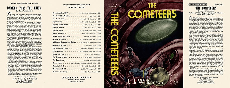 Item #7839 Cometeers, The. Jack Williamson.
