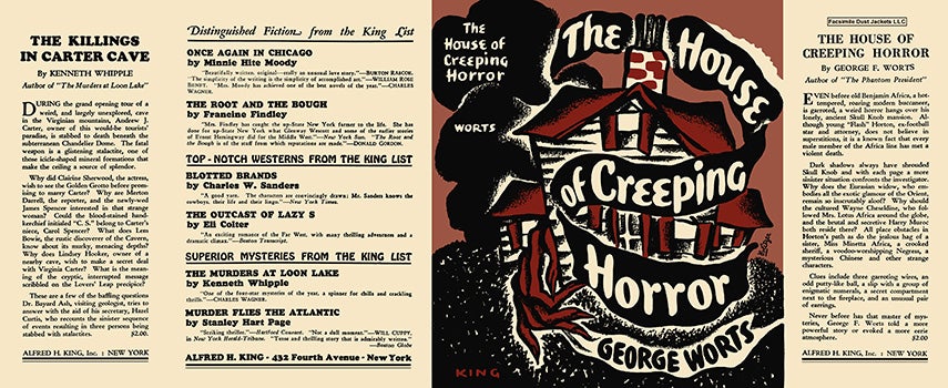 Item #7854 House of Creeping Horror, The. George F. Worts.