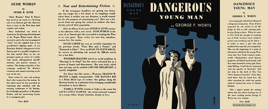 Item #7855 Dangerous Young Man. George F. Worts
