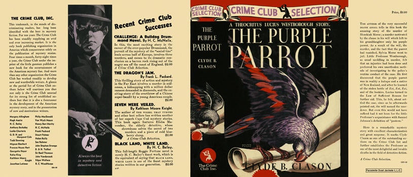 Item #796 Purple Parrot, The. Clyde B. Clason.