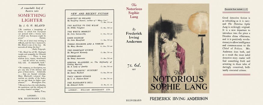 Item #80 Notorious Sophie Lang, The. Frederick Irving Anderson
