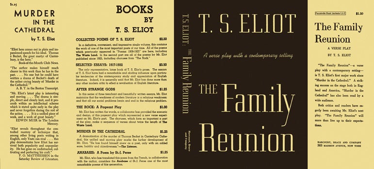 Item #8098 Family Reunion, The. T. S. Eliot