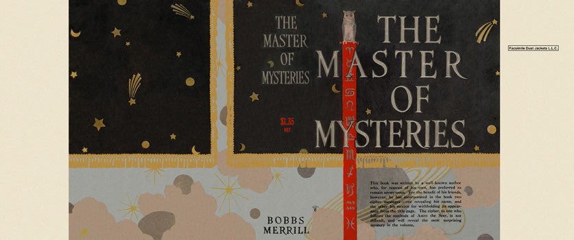 Item #81 Master of Mysteries, The. Gelett Burgess, Anonymous