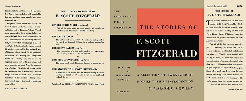 Item #8121 Stories of F. Scott Fitzgerald, The. F. Scott Fitzgerald, Malcolm Cowley, introduction.