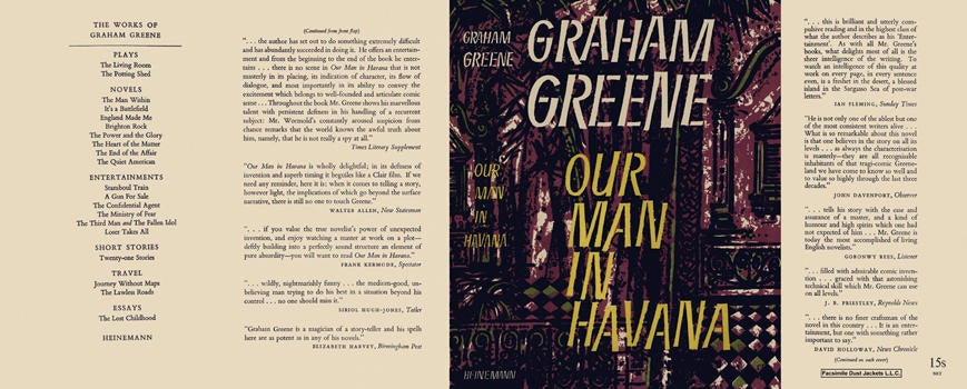 Item #8135 Our Man in Havana. Graham Greene