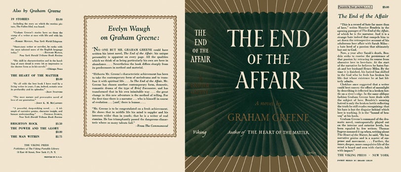 Item #8138 End of the Affair, The. Graham Greene.
