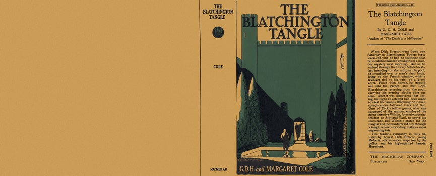 Item #815 Blatchington Tangle, The. G. D. H. Cole, Margaret Cole.