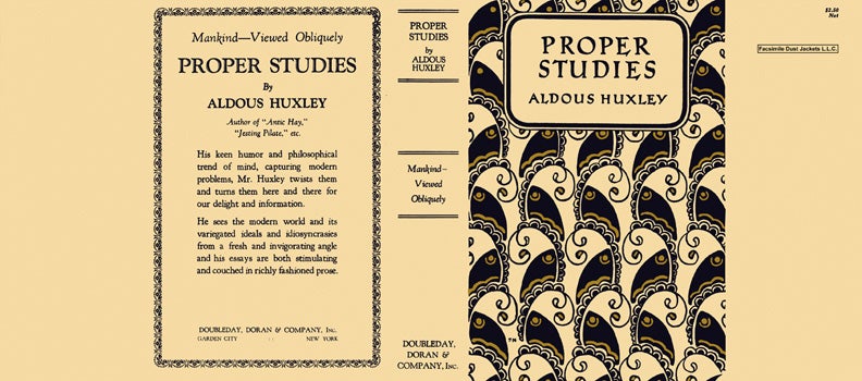 Item #8158 Proper Studies. Aldous Huxley