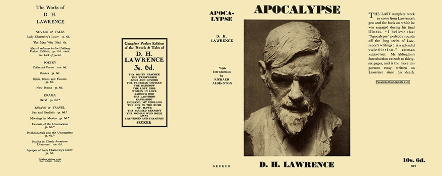 Item #8167 Apocalypse. D. H. Lawrence