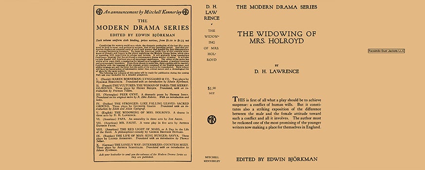 Item #8183 Widowing of Mrs. Holroyd, The. D. H. Lawrence.