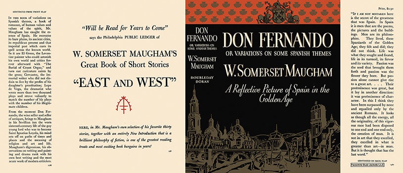 Item #8199 Don Fernando or Variations on Some Spanish Themes. W. Somerset Maugham