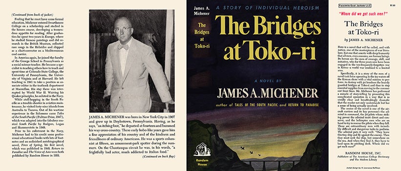 Item #8212 Bridges at Toko-ri, The. James A. Michener.