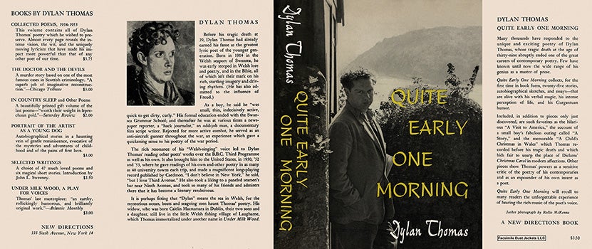 Item #8247 Quite Early One Morning. Dylan Thomas