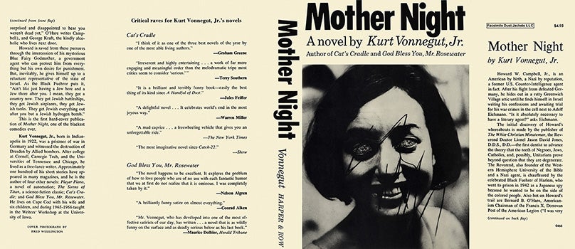 Item #8259 Mother Night. Kurt Vonnegut, Jr