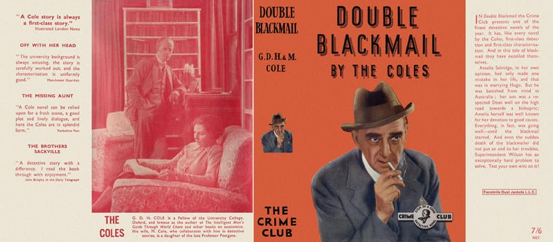 Item #828 Double Blackmail. G. D. H. Cole, Margaret Cole.