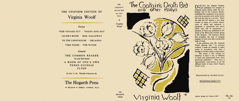 Item #8284 Captain's Death Bed and Other Essays, The. Virginia Woolf.