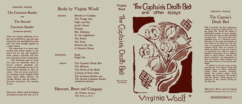 Item #8285 Captain's Death Bed and Other Essays, The. Virginia Woolf.