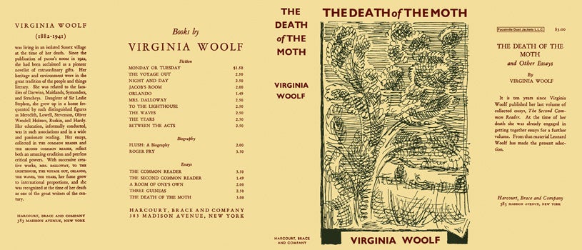 Item #8288 Death of the Moth, The. Virginia Woolf