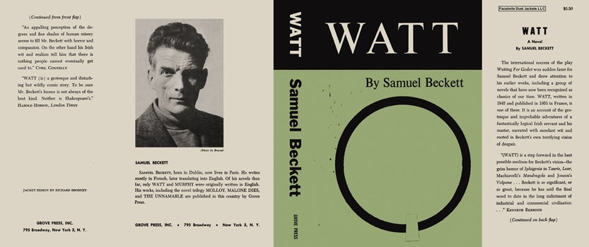 Item #8306 Watt. Samuel Beckett