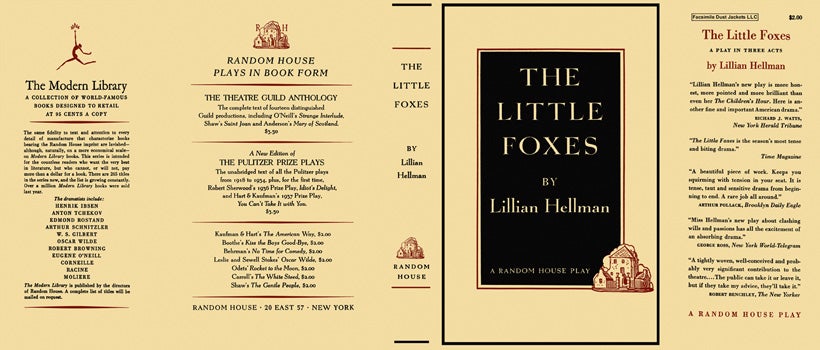 Item #8335 Little Foxes, A Play in Three Acts, The. Lillian Hellman