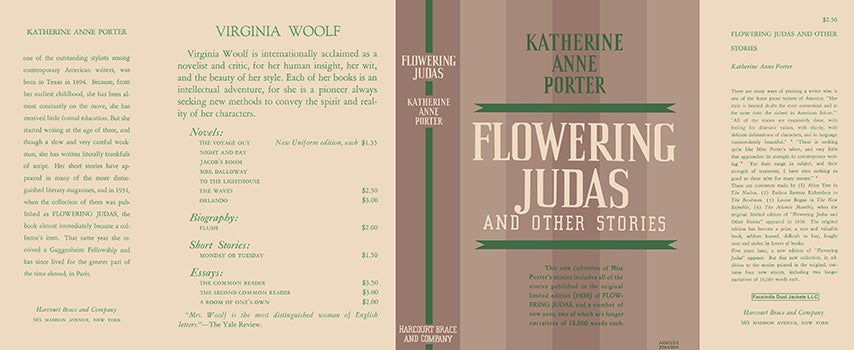 Item #8340 Flowering Judas and Other Stories. Katherine Anne Porter