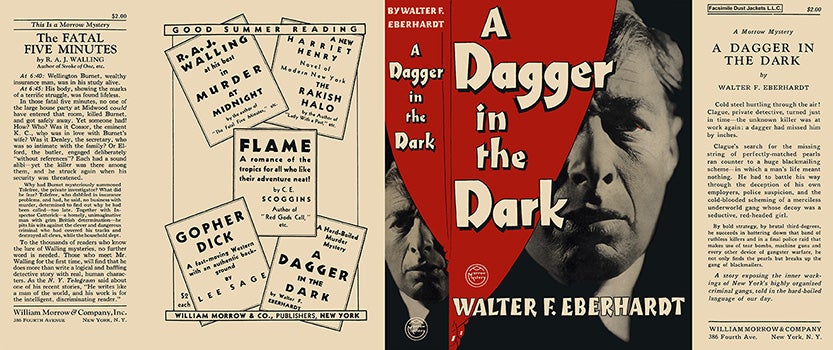 Item #8426 Dagger in the Dark, A. Walter F. Eberhardt.