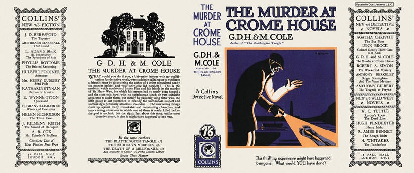 Item #843 Murder at Crome House, The. G. D. H. Cole, Margaret Cole