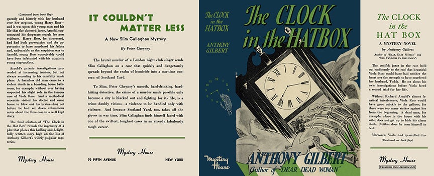 Item #8444 Clock in the Hatbox, The. Anthony Gilbert