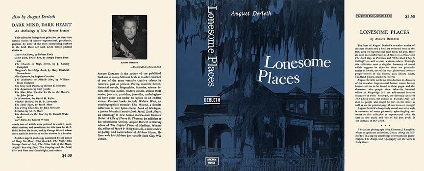 Item #8457 Lonesome Places. August Derleth.