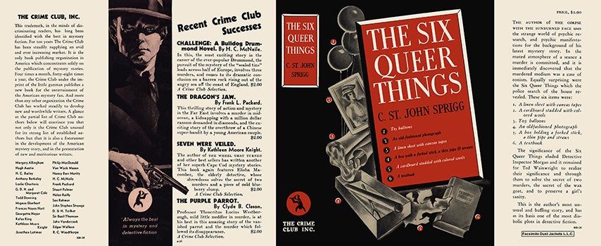 Item #8460 Six Queer Things, The. C. St. John Sprigg