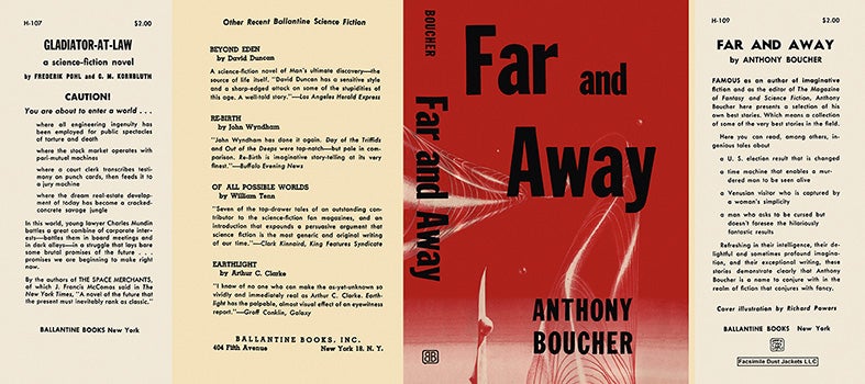 Item #8465 Far and Away. Anthony Boucher