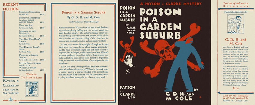 Item #847 Poison in a Garden Suburb. G. D. H. Cole, Margaret Cole