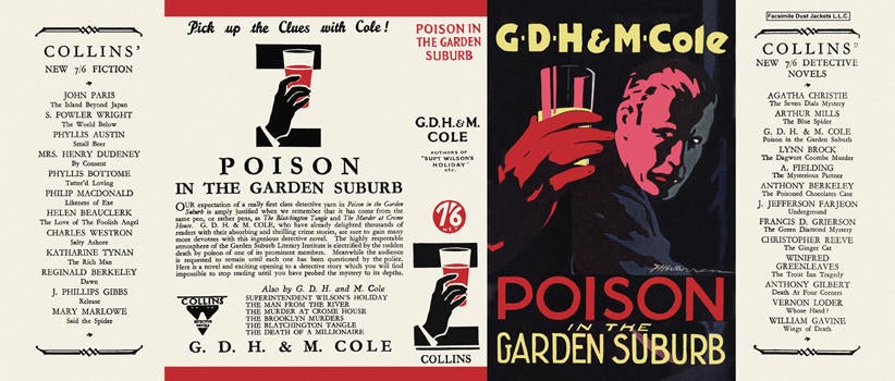 Item #848 Poison in the Garden Suburb. G. D. H. Cole, Margaret Cole.