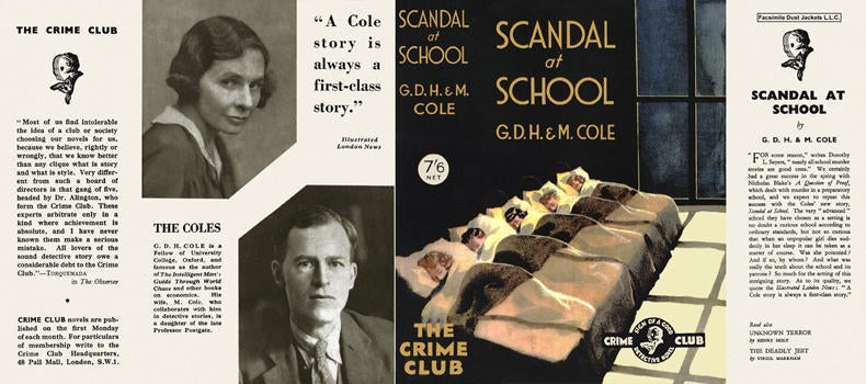 Item #849 Scandal at School. G. D. H. Cole, Margaret Cole.