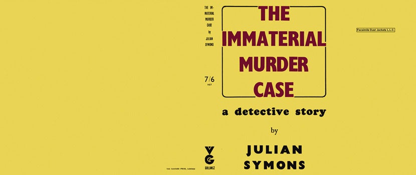 Item #8516 Immaterial Murder Case, The. Julian Symons.
