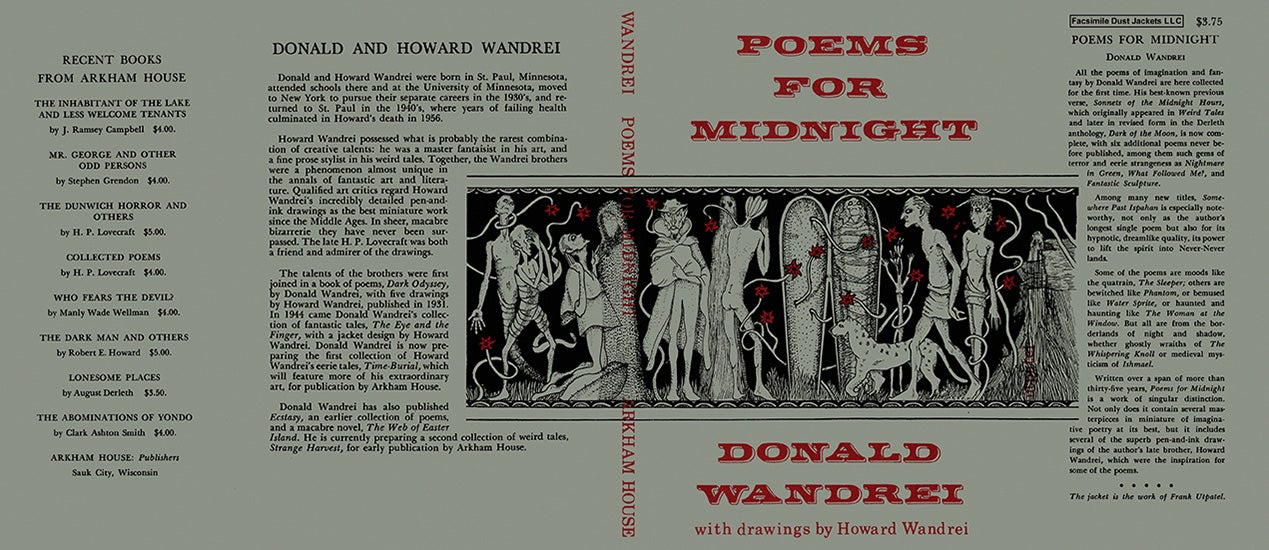 Item #8518 Poems for Midnight. Donald Wandrei, Howard Wandrei.