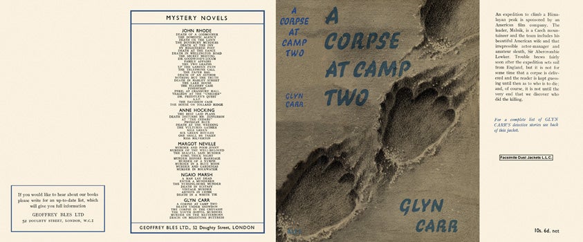 Item #8533 Corpse at Camp Two, A. Glyn Carr