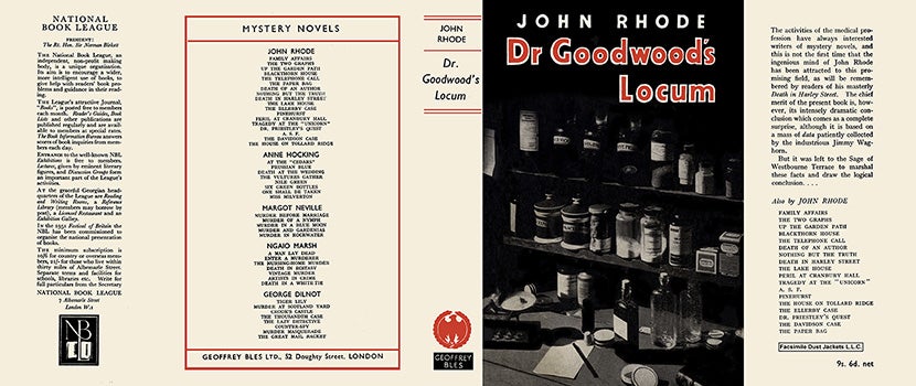 Item #8550 Dr. Goodwood's Locum. John Rhode