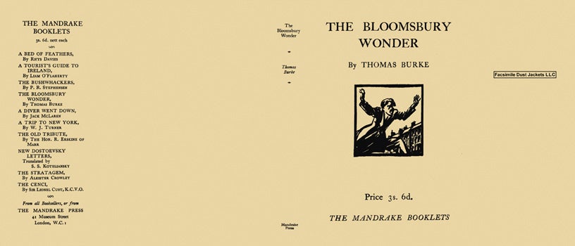 Item #8588 Bloomsbury Wonder, The. Thomas Burke