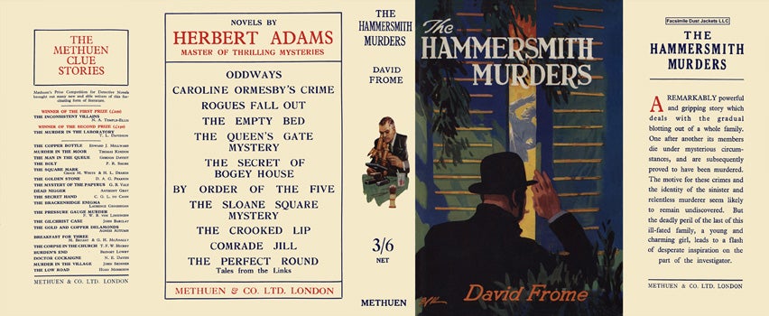 Item #8593 Hammersmith Murders, The. David Frome