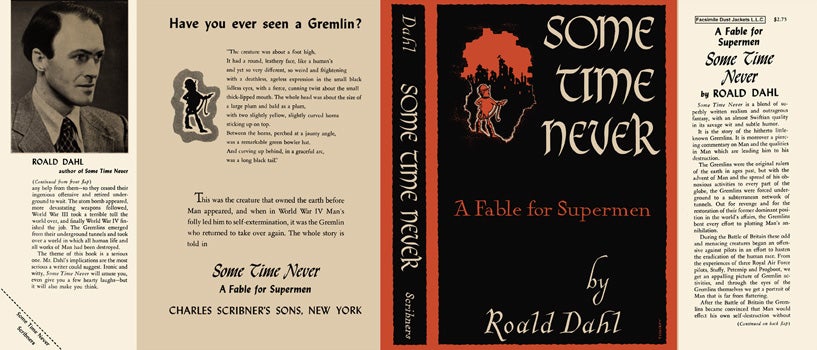 Item #8660 Some Time Never, A Fable for Supermen. Roald Dahl.
