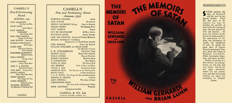 Item #8672 Memoirs of Satan, The. William Gerhardi, Brian Lunn