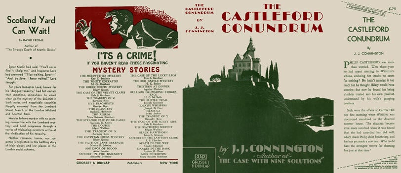 Item #868 Castleford Conundrum, The. J. J. Connington.
