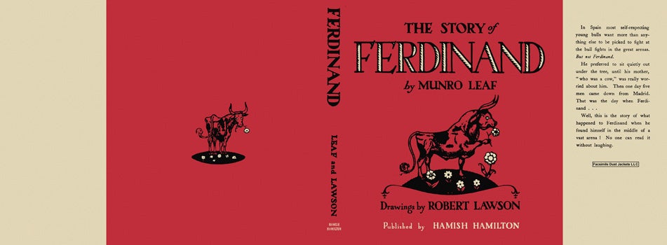 Item #8690 Story of Ferdinand, The. Munro Leaf, Robert Lawson.