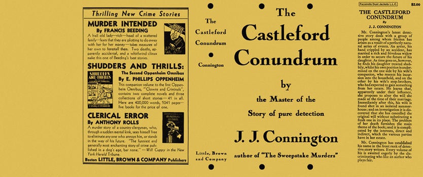 Item #870 Castleford Conundrum, The. J. J. Connington.