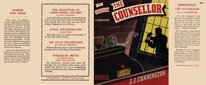 Item #871 Counsellor, The. J. J. Connington.